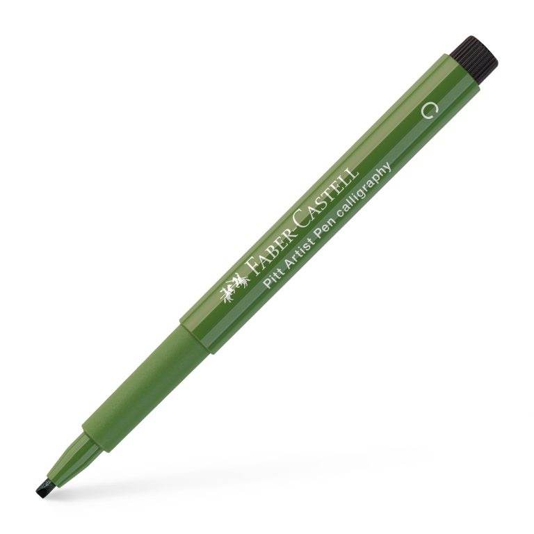 Pitt Artist Pen Caligrafic Verde Crom Opac Faber-Castell