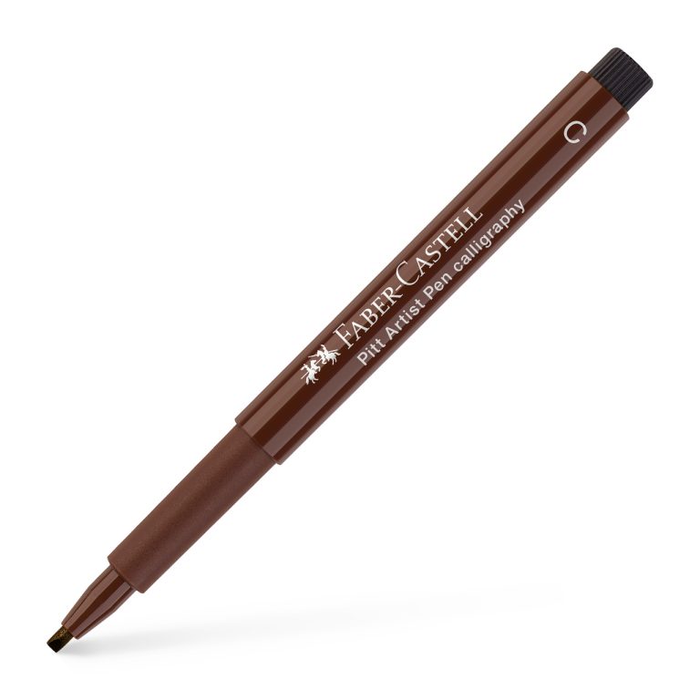 Pitt Artist Pen Caligrafic Sepia Inchis Faber-Castell