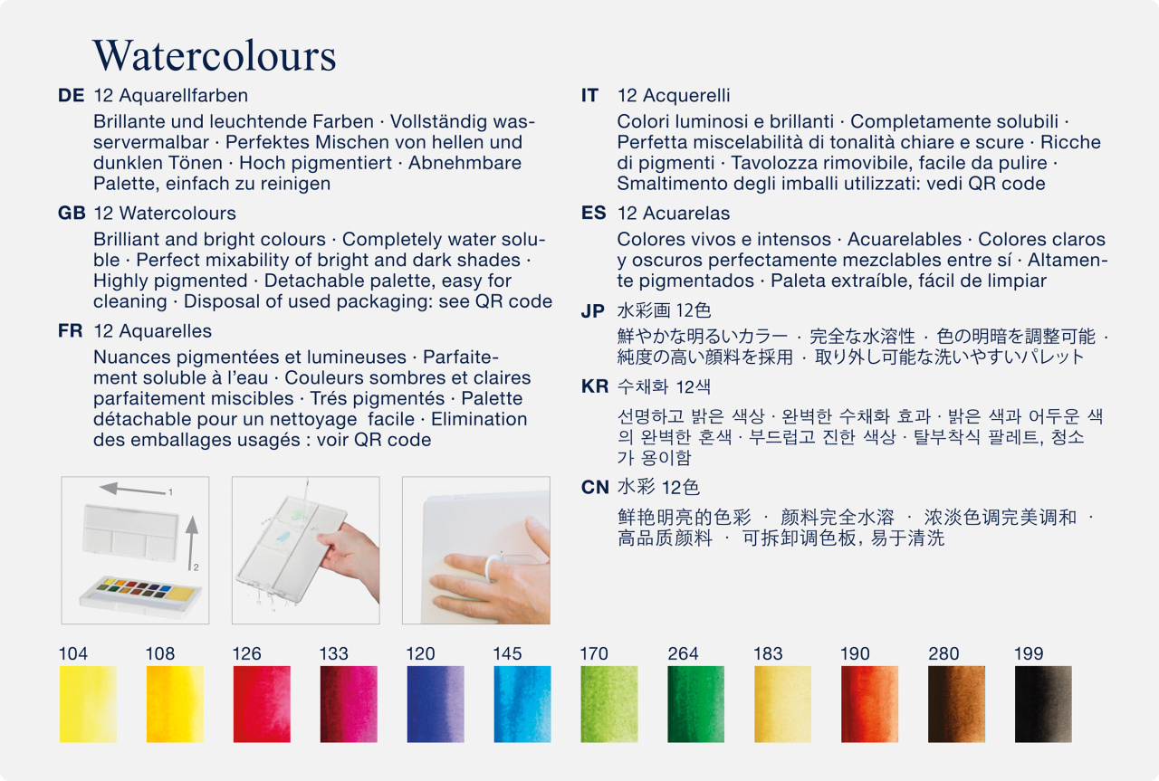Acuarele 12 Culori Creative Studio Faber-Castell