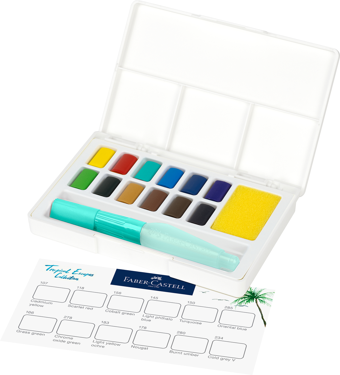Acuarele 12 Culori Tropical Creative Studio Faber-Castell