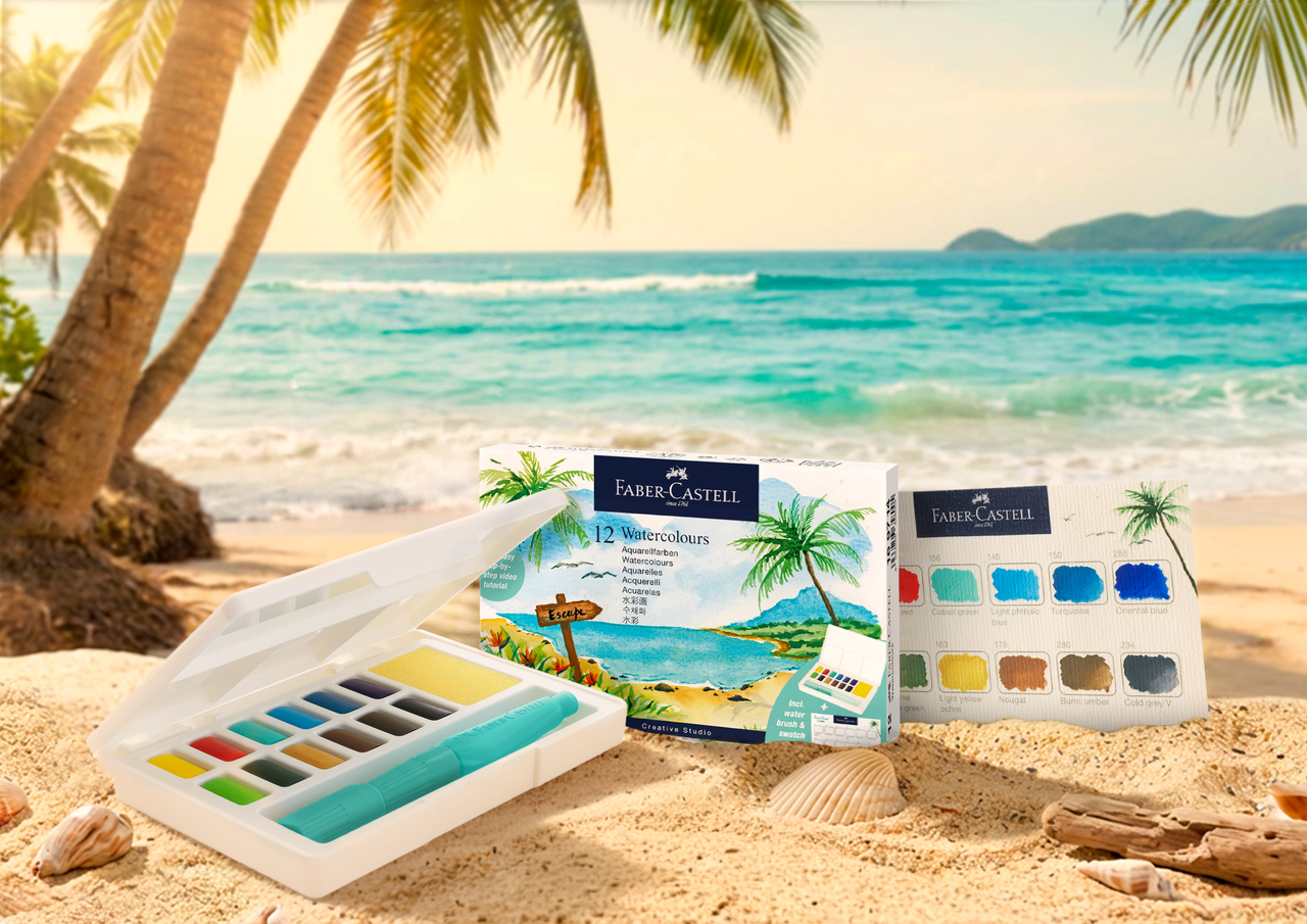 Acuarele 12 Culori Tropical Creative Studio Faber-Castell