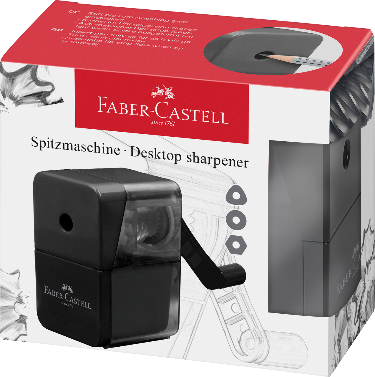 Ascutitoare Fixa Neagra Faber-Castell