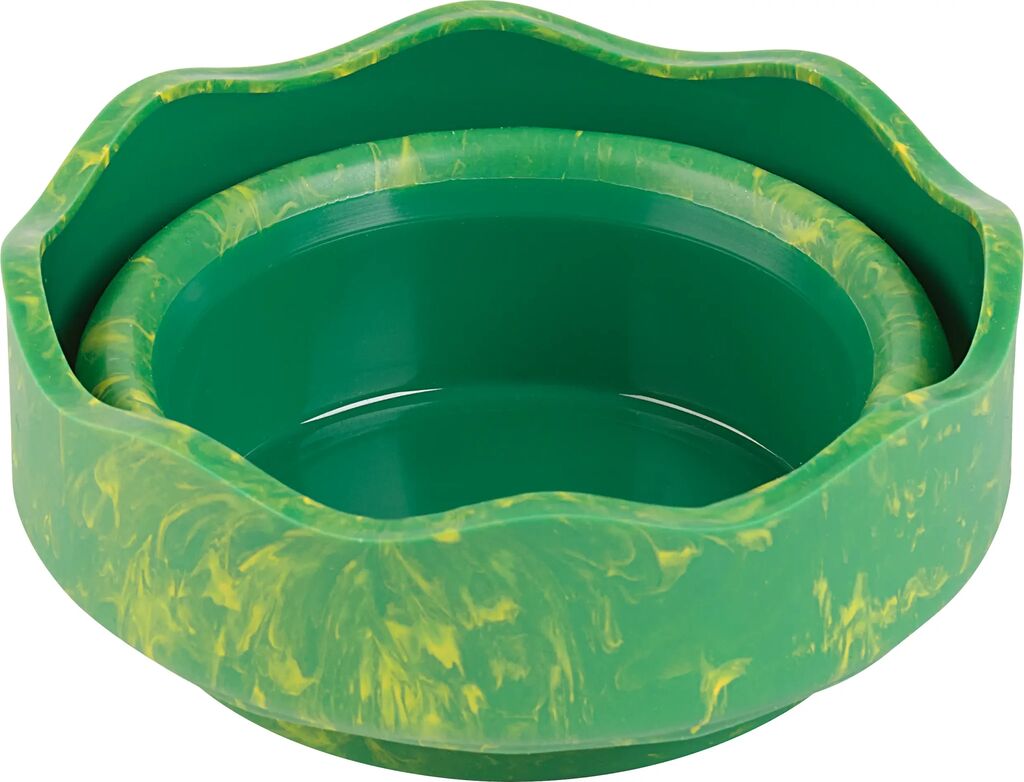 Cutie Apa Click&Go Dinozauri Verde Marmorat Faber-Castell