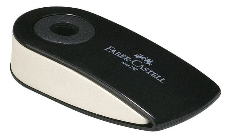 Radiera Creion Sleeve Mini Neagra Faber-Castell