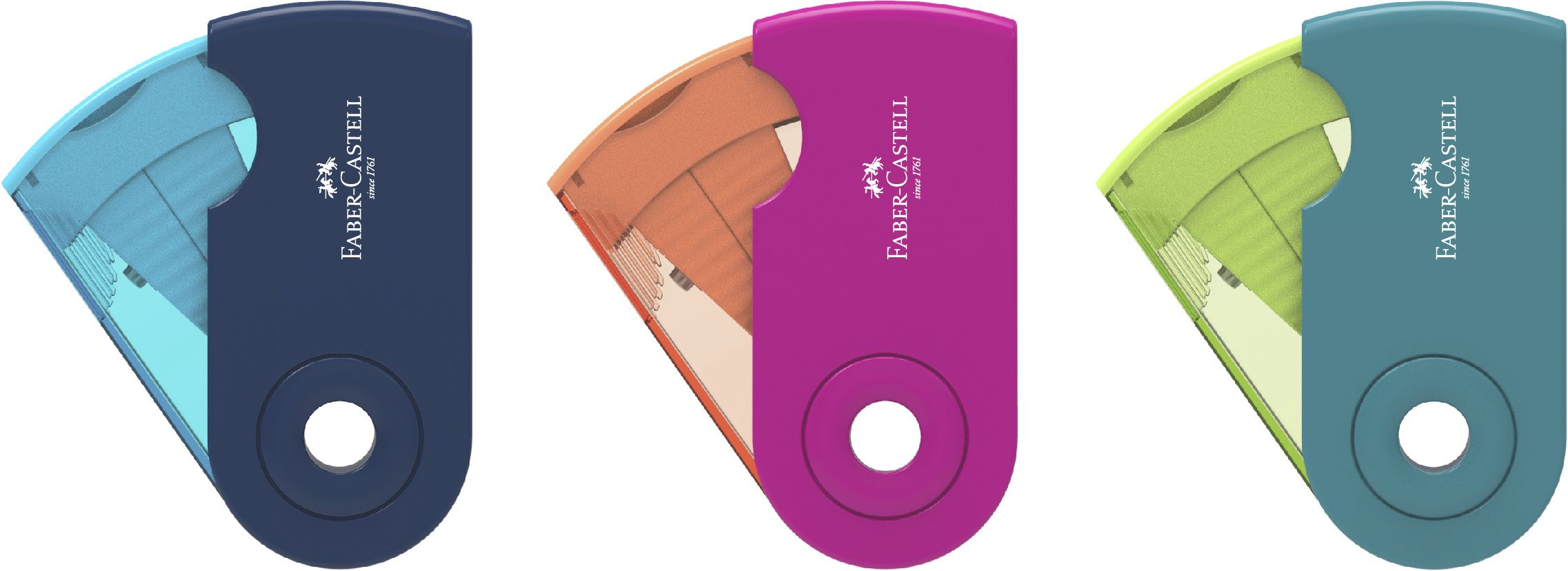 Ascutitoare Plastic Dubla Sleeve Trend 2019 Faber-Castell