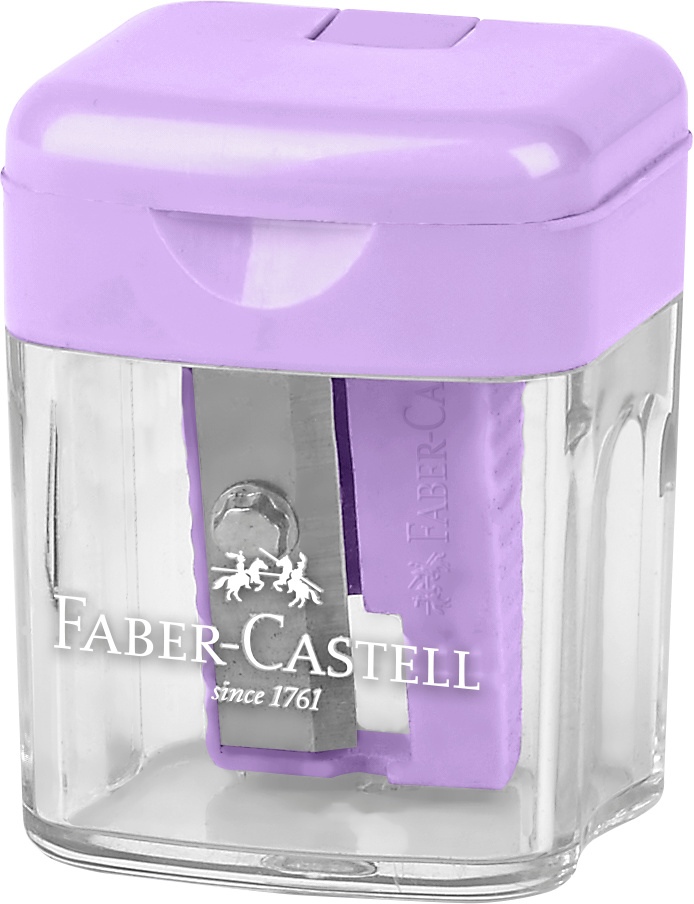 Ascutitoare Plastic Simpla Cu Container Pastel Faber-Castell