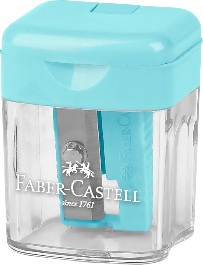 Ascutitoare Plastic Simpla Cu Container Pastel Faber-Castell