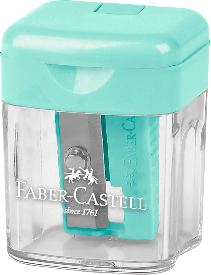 Ascutitoare Plastic Simpla Cu Container Pastel Faber-Castell