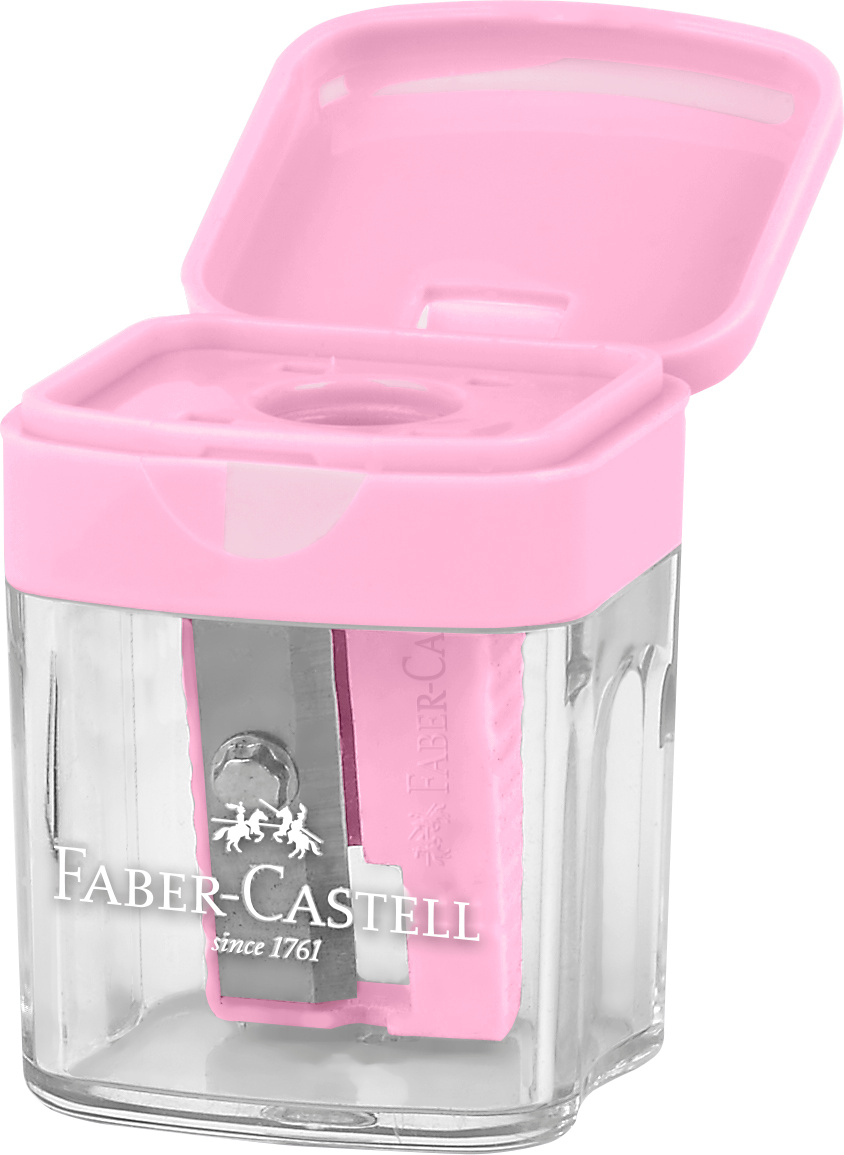 Ascutitoare Plastic Simpla Cu Container Pastel Faber-Castell