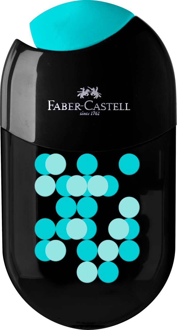 Ascutitoare Cu Radiera Two Tone Negru Cul Asortate 2022 Faber-Castell