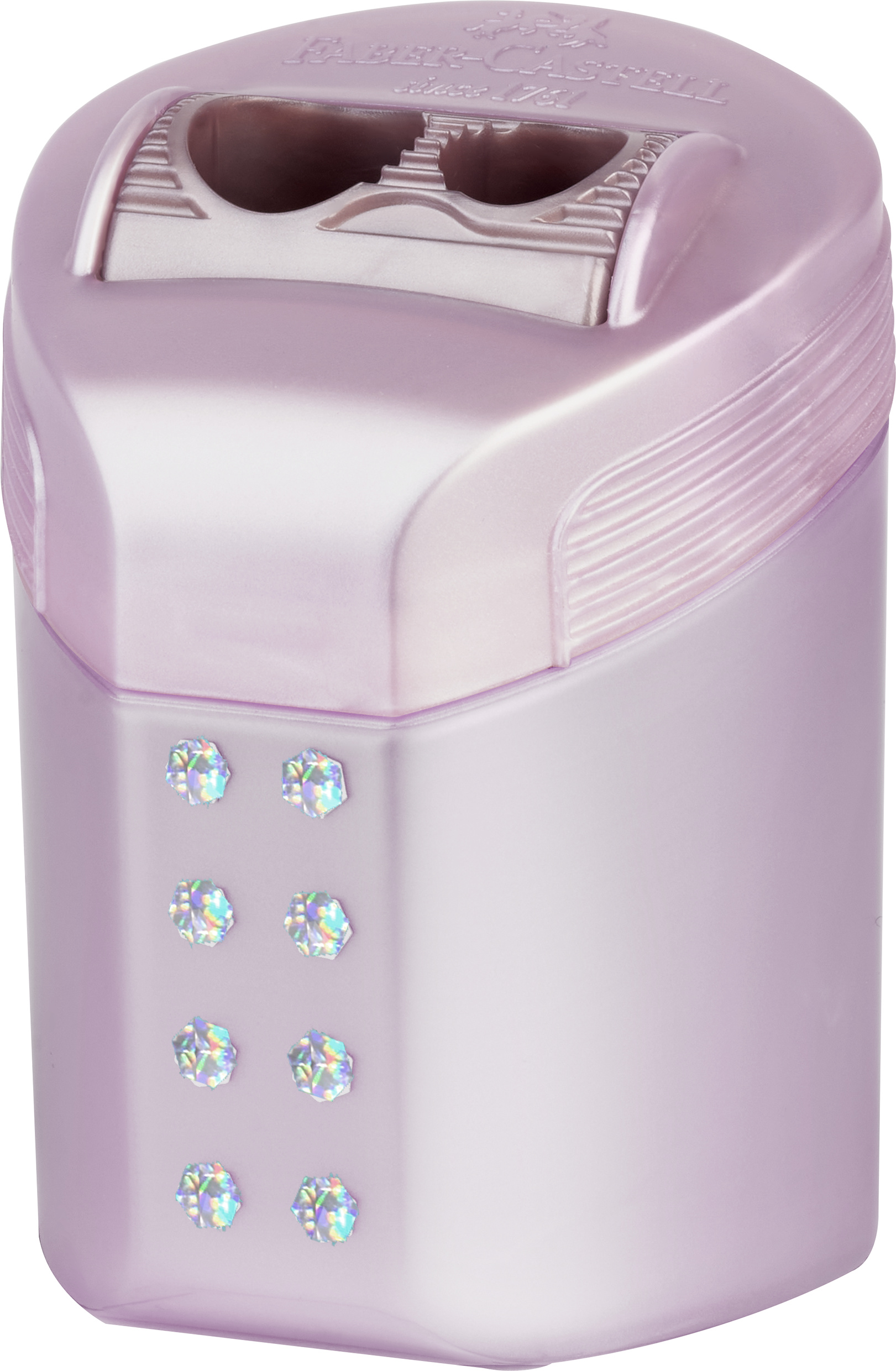 Ascutitoare Dubla Roll On Sparkle Pastel Faber-Castell