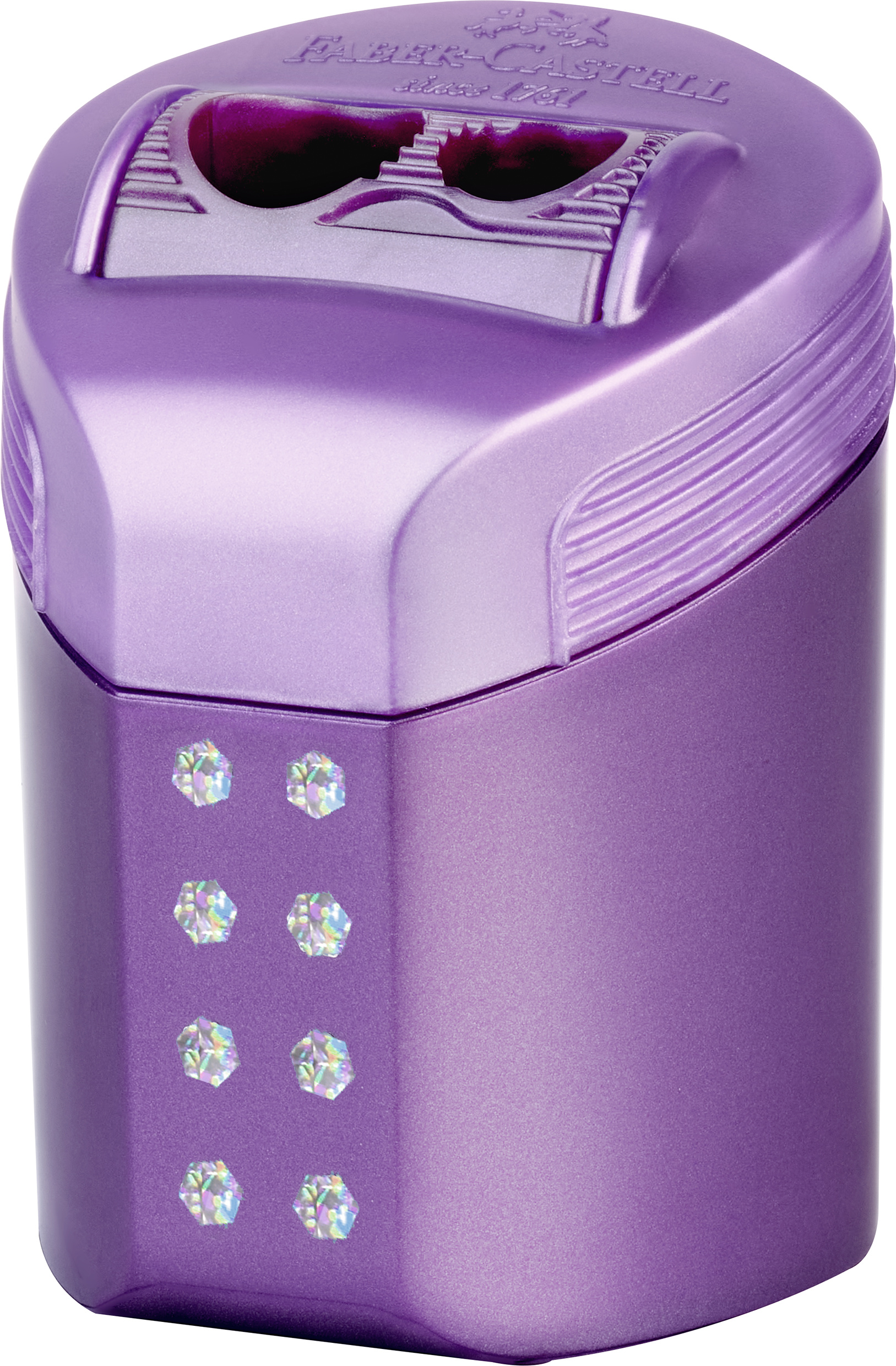 Ascutitoare Dubla Roll On Sparkle Pastel Faber-Castell