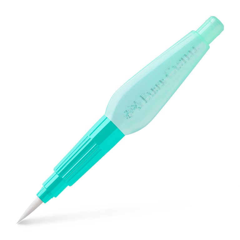 Pensula Cu Rezervor Apa Tropical Turcoaz M Faber-Castell