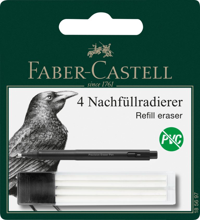Set 4 Radiere Rezerva Pentru Radiera Creion Precision Faber-Castell