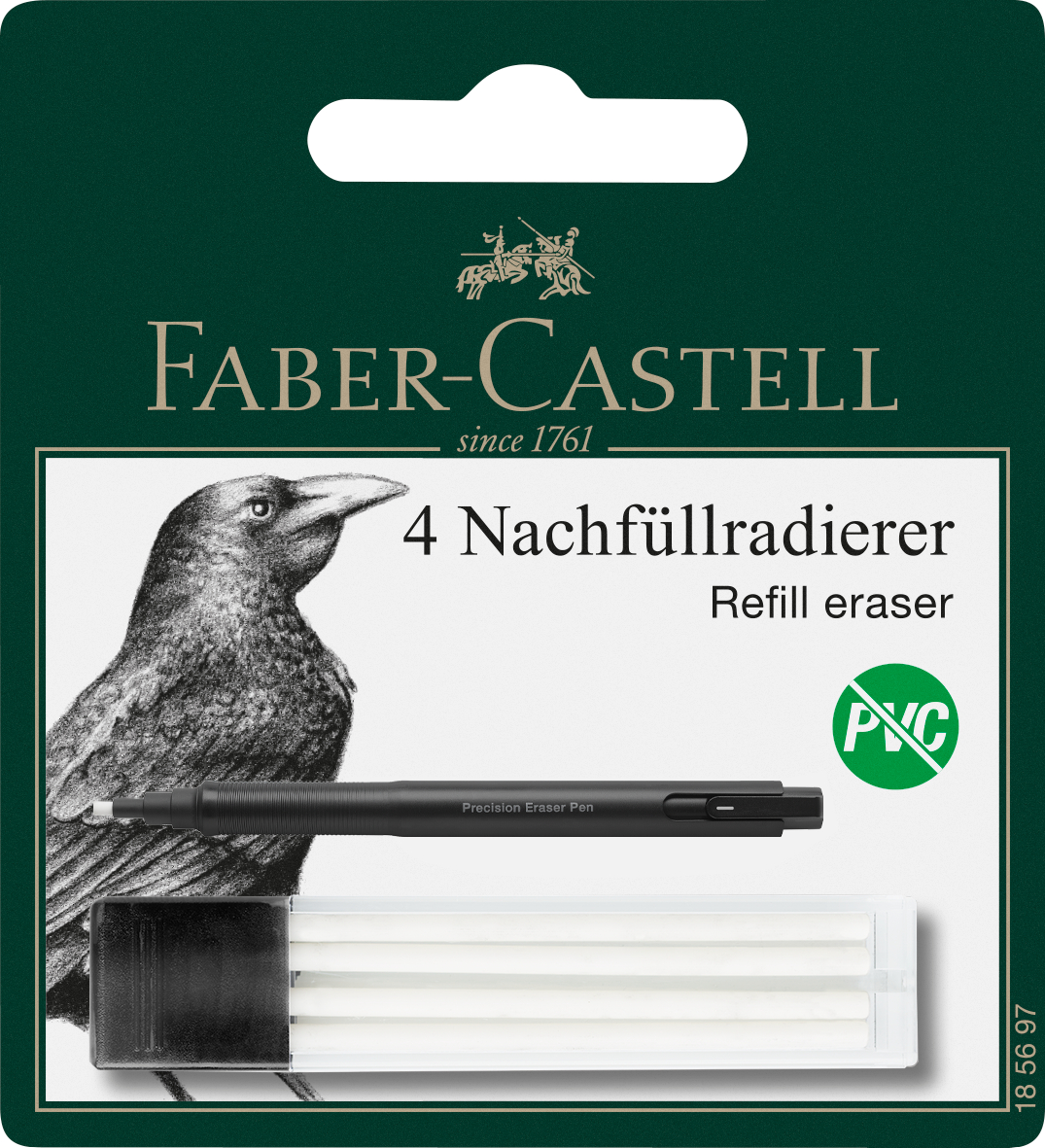 Set 4 Radiere Rezerva Pentru Radiera Creion Precision Faber-Castell