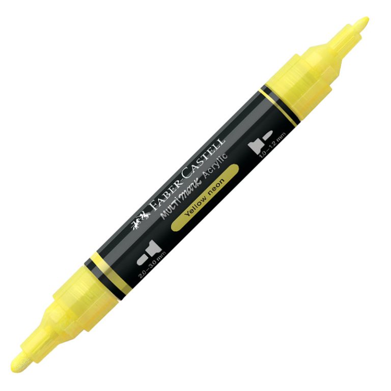Marker Acrilic Multimark Cul. 256 Galben Neon Faber-Castell