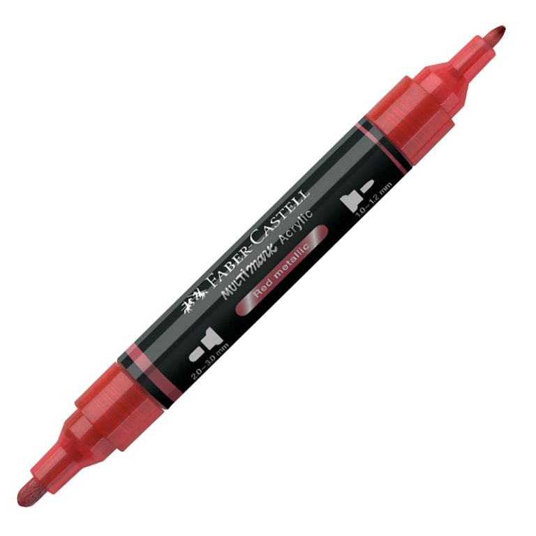 Marker Acrilic Multimark Cul. 296 Rosu Metalizat Faber-Castell