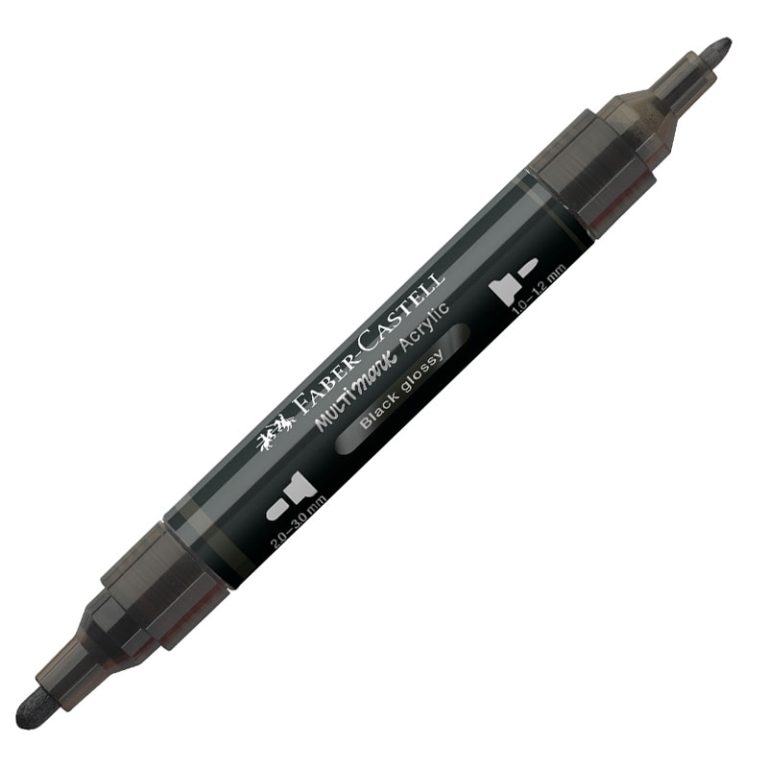 Marker Acrilic Multimark Cul. 299 Negru Lucios Faber-Castell