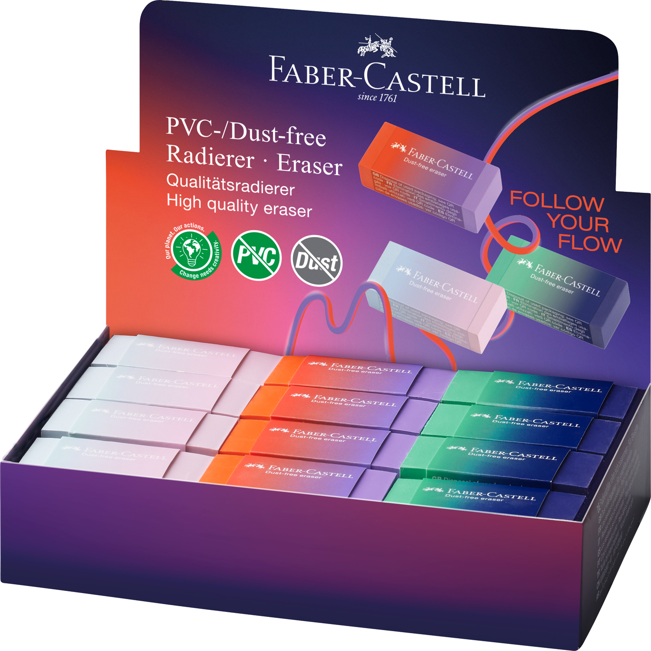 Radiera Dust Free Pvc Free Flow Faber-Castell