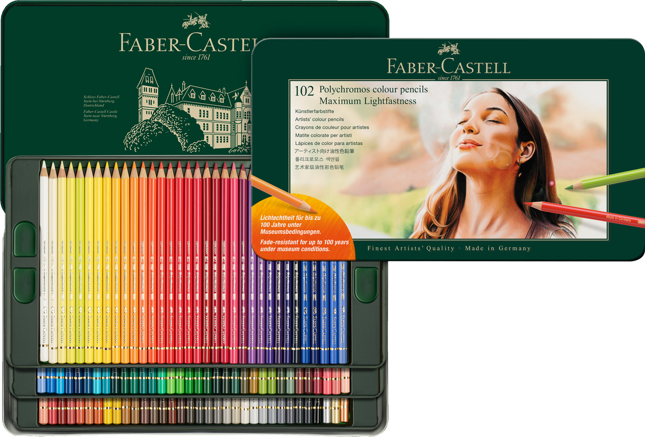 Creioane Colorate 102 Culori Polychromos Faber-Castell