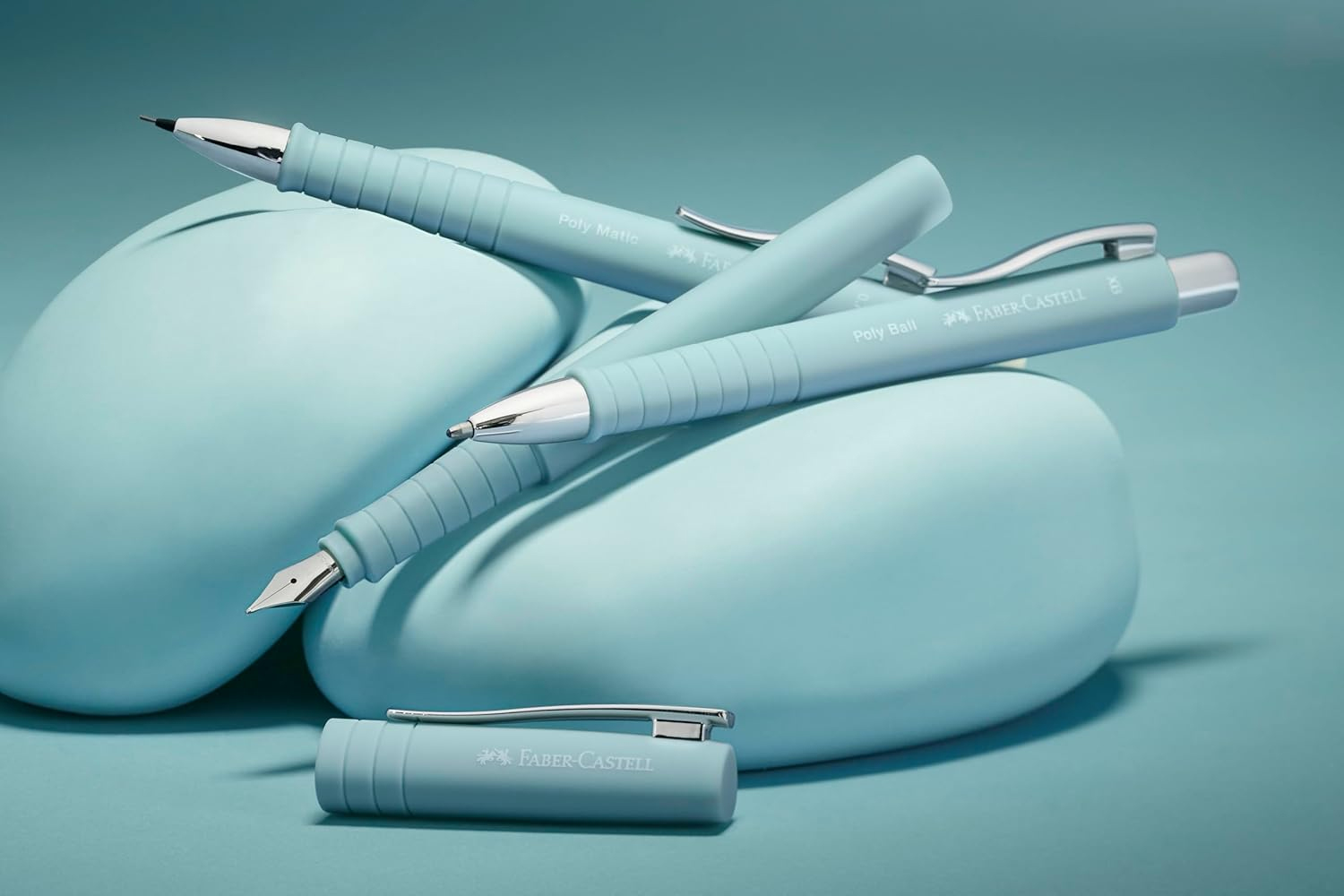 Stilou Poly Pen Bleu Caraibe M Faber-Castell