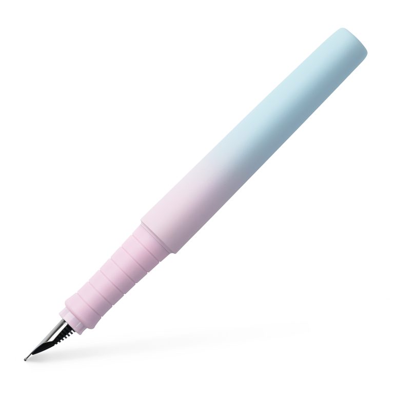 Stilou Poly Pen Flow Bleu-Roz M Faber-Castell