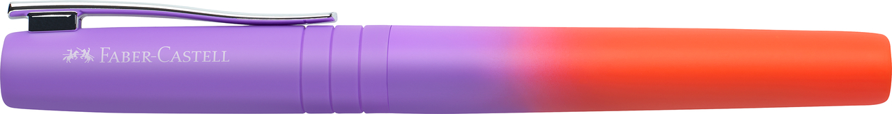 Stilou Poly Pen Flow Violet-Portocaliu M Faber-Castell