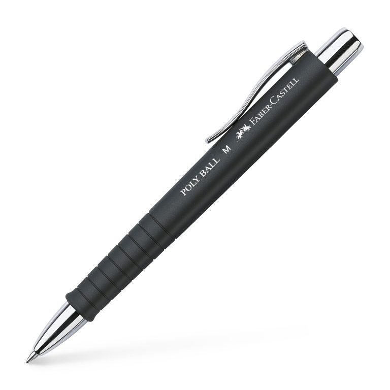 Pix Cu Mecanism Si Grip Negru Poly Ball Faber-Castell