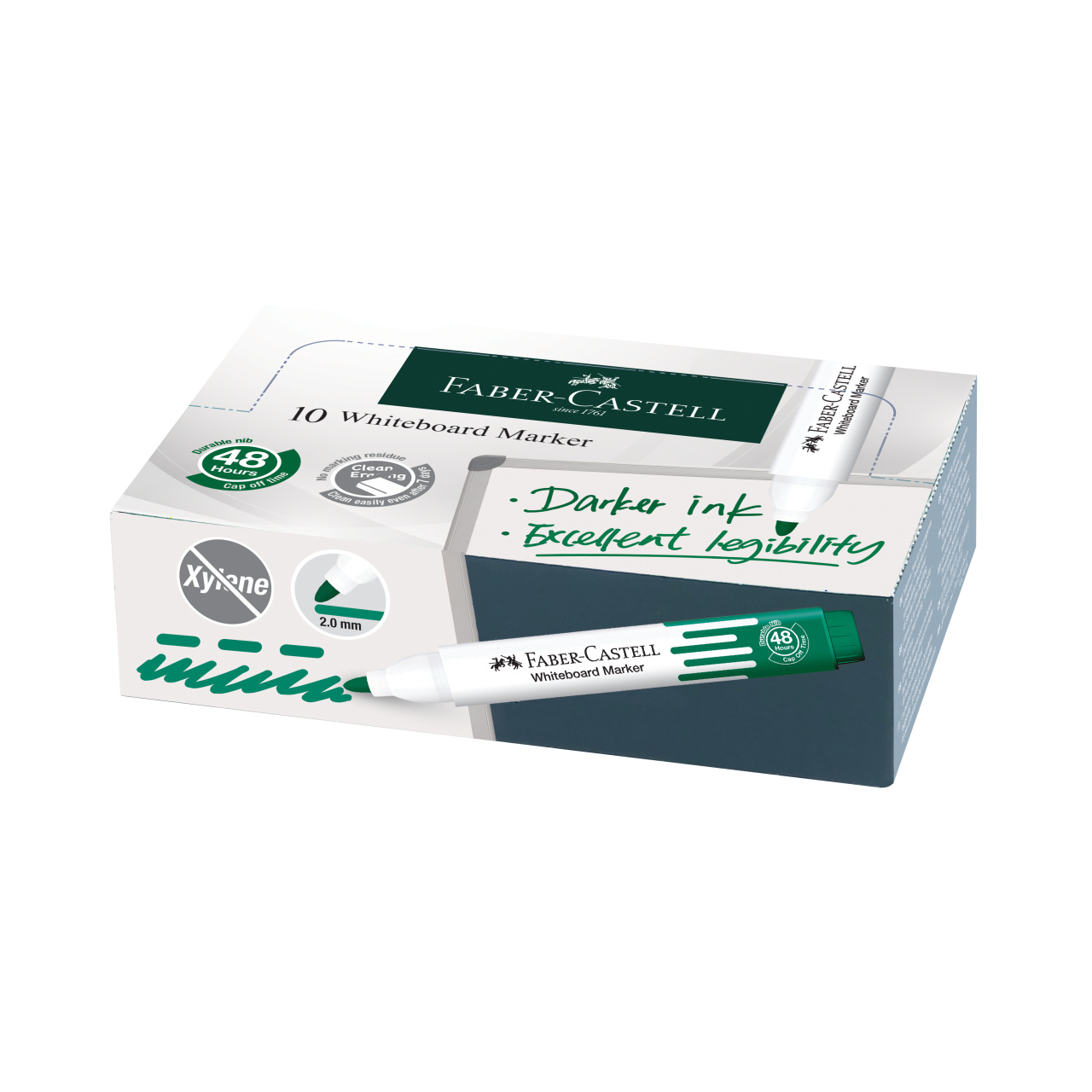 Marker Whiteboard Verde W20 Faber-Castell