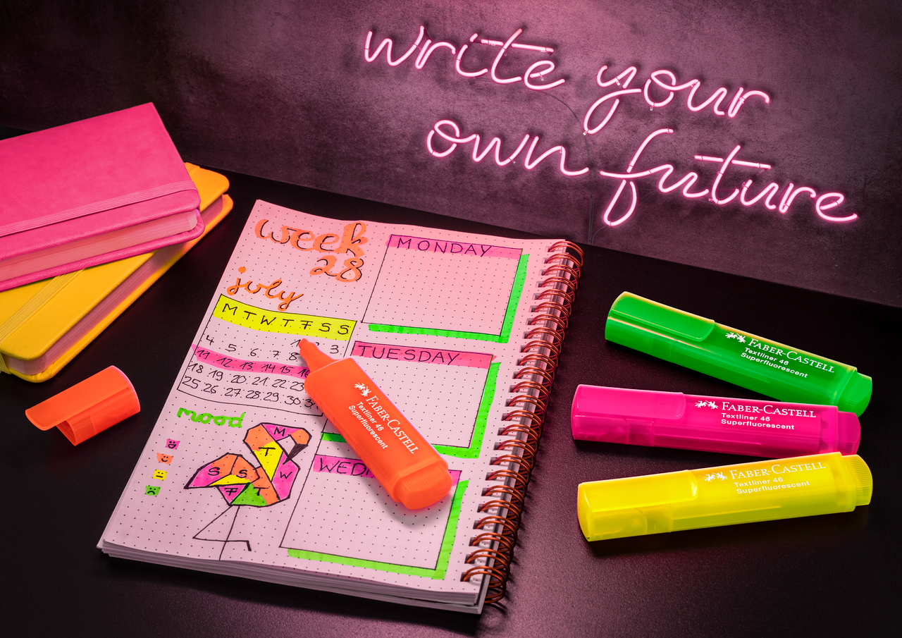 Textmarker Set 4 Superfluorescent Gen Z Cutie Carton Faber-Castell