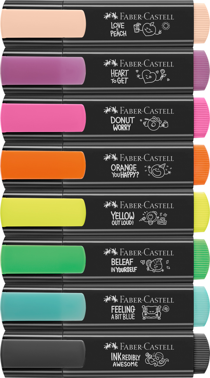 Textmarker Set 8 Graffiti Cutie Carton Faber-Castell