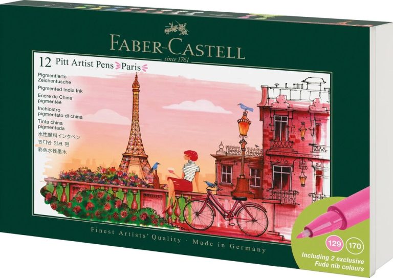 Cutie 12 Culori Pitt Artist Pen Cities Paris Faber-Castell