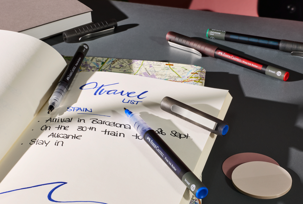 Roller Free Ink 1.5mm Albastru Faber-Castell
