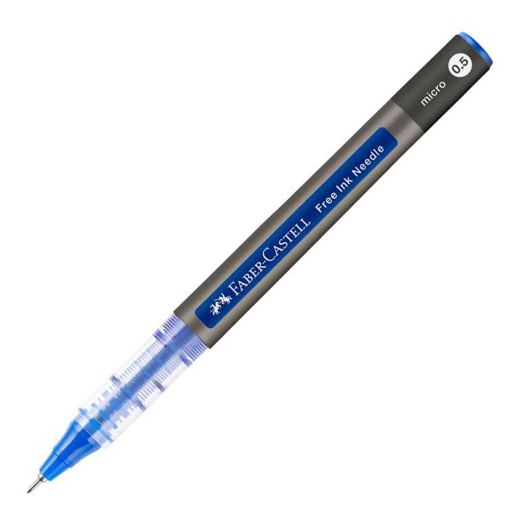 Roller Free Ink Needle 0.5mm Albastru Faber-Castell