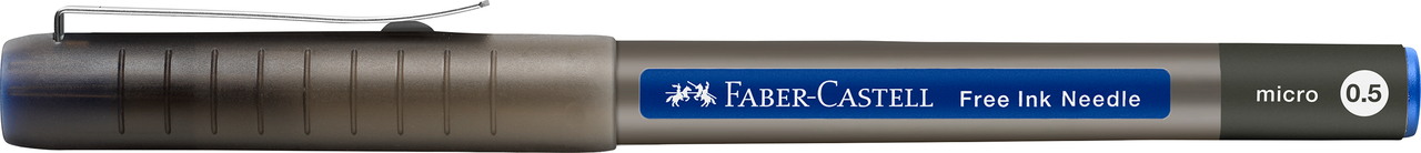 Roller Free Ink Needle 0.5mm Albastru Faber-Castell