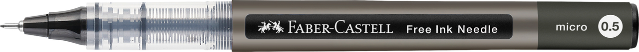 Roller Free Ink Needle 0.5mm Negru Faber-Castell