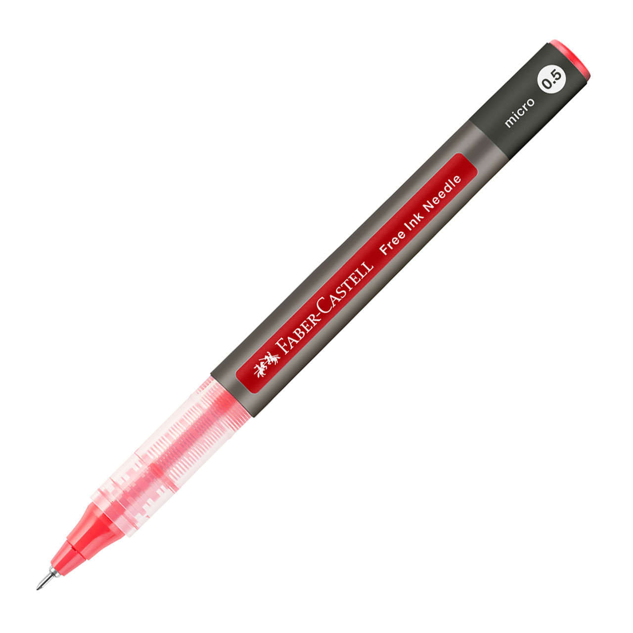 Roller Free Ink Needle 0.5mm Rosu Faber-Castell