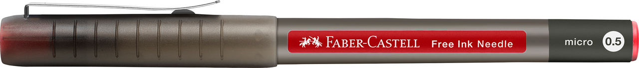 Roller Free Ink Needle 0.5mm Rosu Faber-Castell