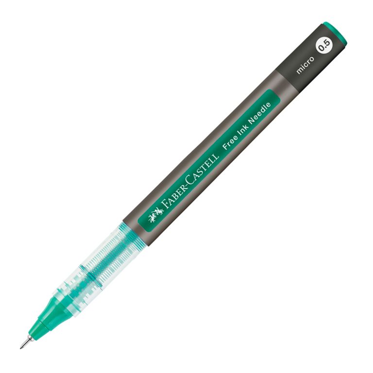 Roller Free Ink Needle 0.5mm Verde Faber-Castell
