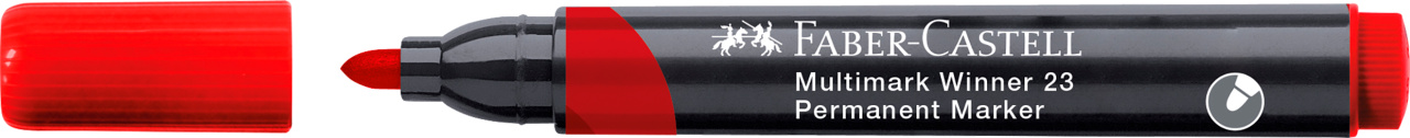 Marker Permanent Rosu Varf Rotund Multimark Winner 23 Faber-Castell