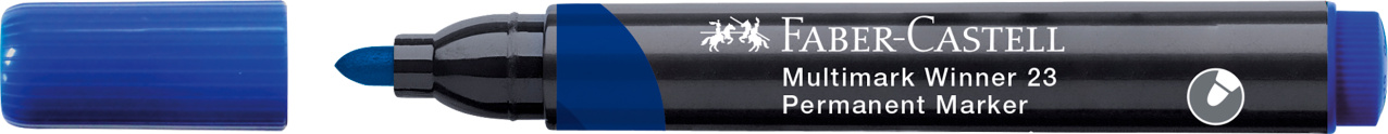 Marker Permanent Albastru Varf Rotund Multimark Winner 23 Faber-Castell