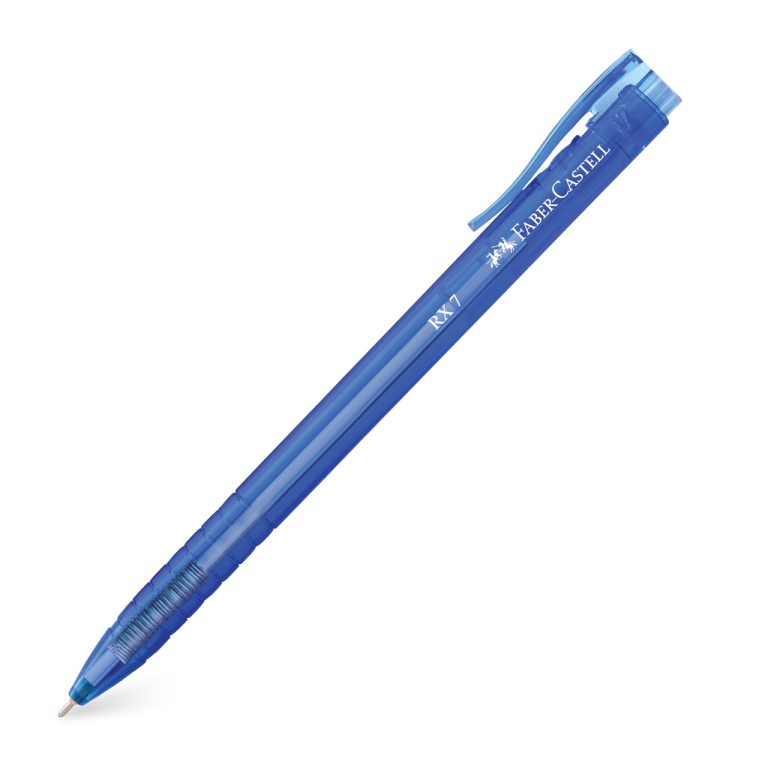 Roller 0.7mm Semi-Gel Cu Mecanism Albastru Rx7 Faber-Castell