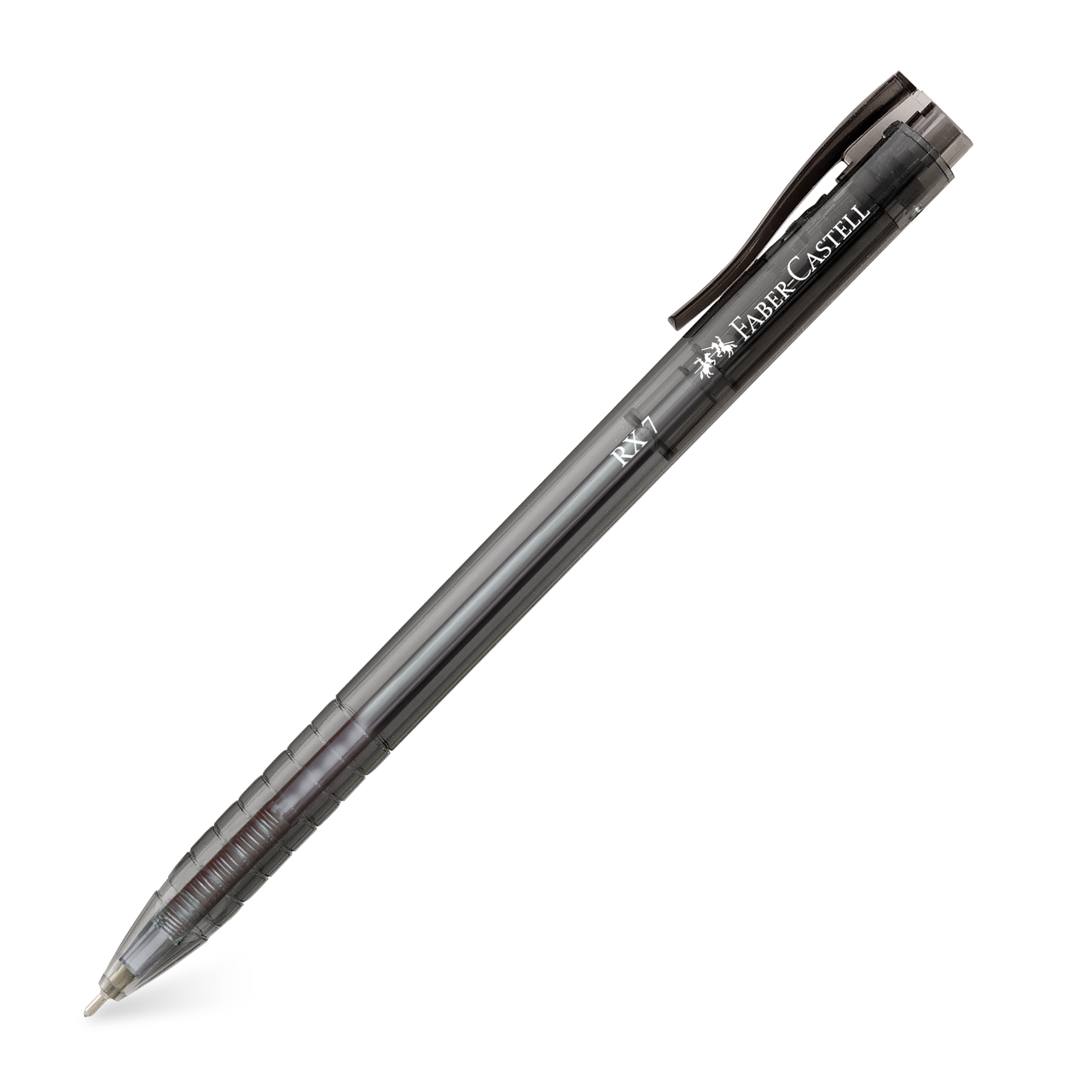Roller 0.7mm Semi-Gel Cu Mecanism Negru Rx7 Faber-Castell