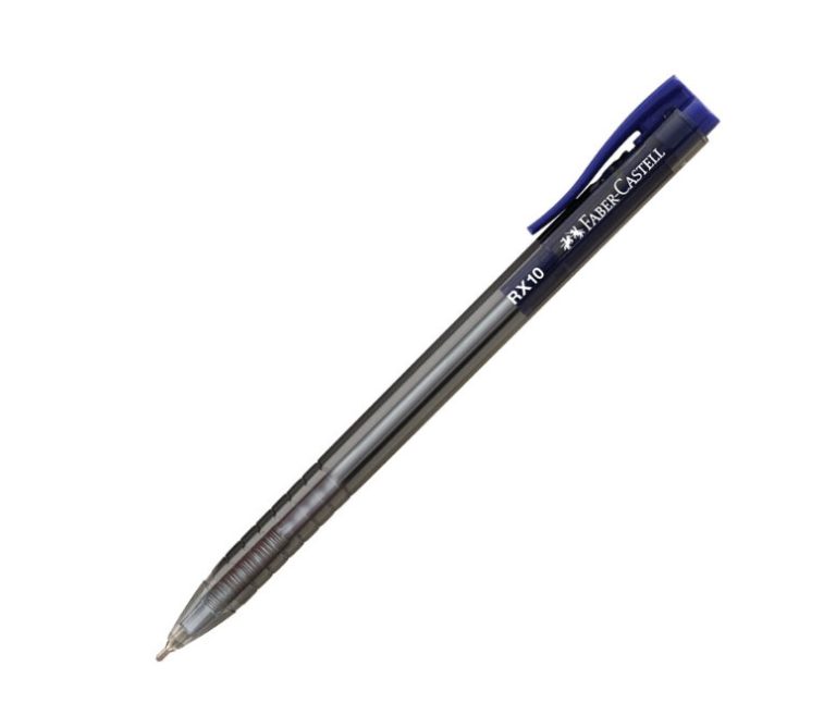 Roller 1.0mm Semi-Gel Cu Mecanism Albastru Rx10 Faber-Castell