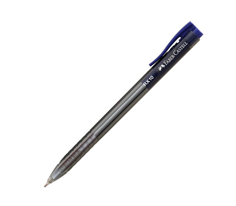 Roller 1.0mm Semi-Gel Cu Mecanism Albastru Rx10 Faber-Castell