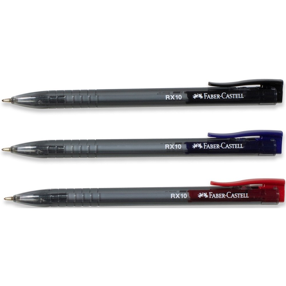Roller 1.0mm Semi-Gel Cu Mecanism Albastru Rx10 Faber-Castell