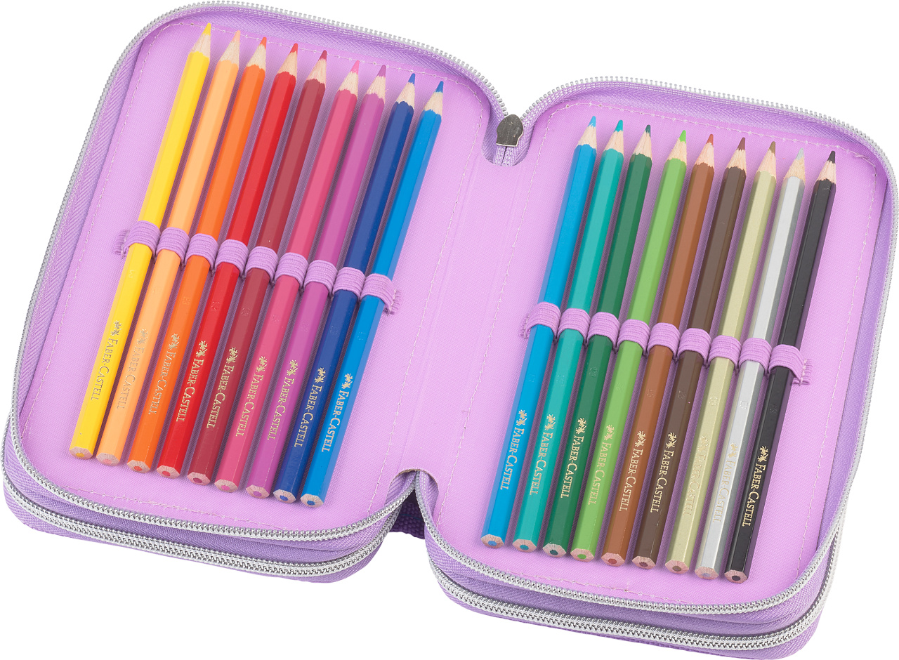 Penar Echipat 44 Piese 3 Fermoare Unicorn Faber-Castell