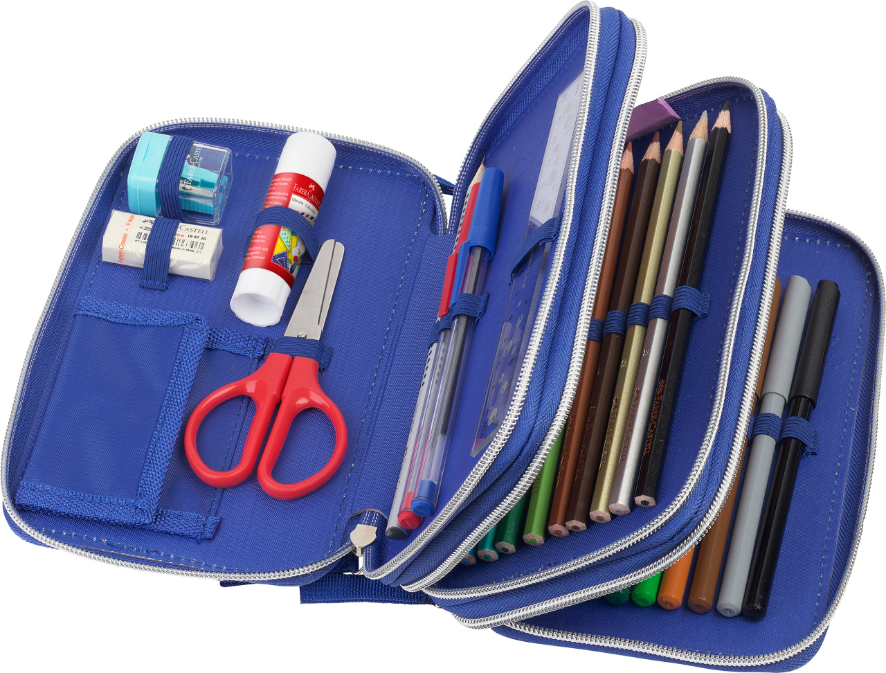 Penar Echipat 44 Piese 3 Fermoare Dinozaur Faber-Castell