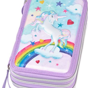 Penar Neechipat 3 Fermoare Unicorn Faber-Castell