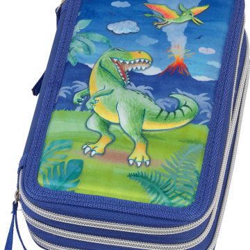 Penar Neechipat 3 Fermoare Dinozaur Faber-Castell